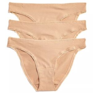 (3) ON GOSSAMER Cabana Cotton Bikini Underwear